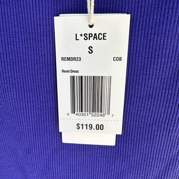 L*Space Womens Size S Cobalt Blue Remi Dress Flirty Front Cut Out NWT ~MSRP $119 - Picture 11 of 13